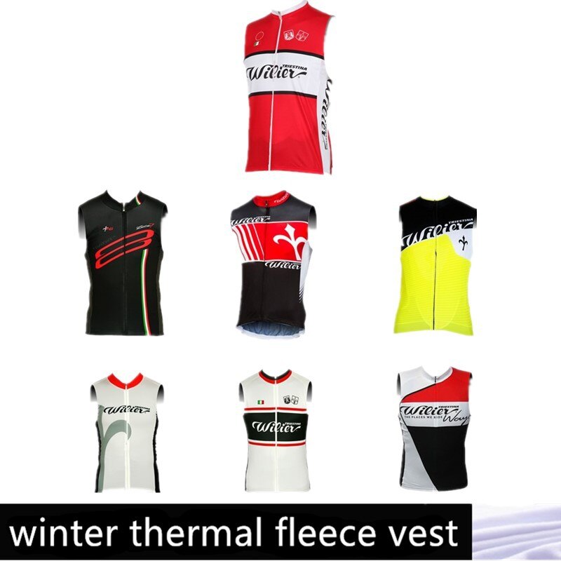 Wilier 2015 new men Fashion breathable winter thermal fleece sleeveless jerseys / cycling clothing vest